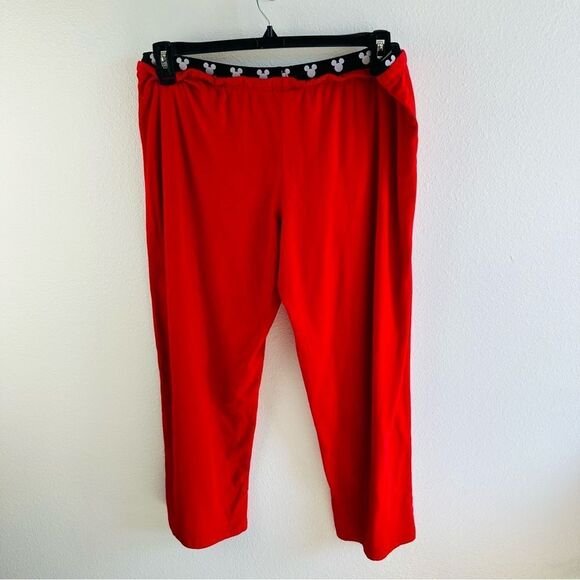 Disney Mickey Mouse Red Pajama Pants Size XL 16-18 - Picture 3 of 3